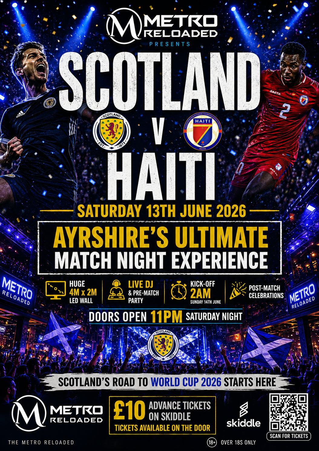 Scotland V Haiti Live On The Big Screen