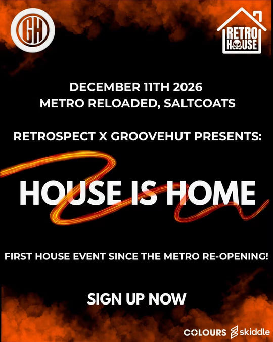 House retrospect event flyer at Metro Reloaded Saltcoats