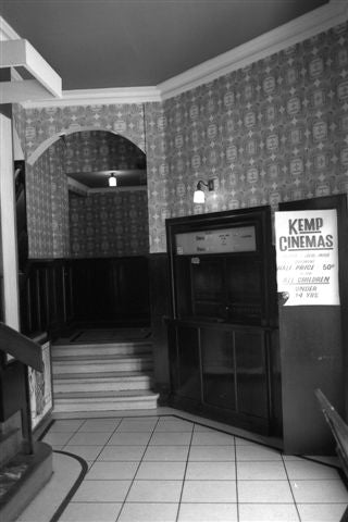 Regal foyer with Kemp Cinemas signage